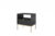 Noptiera Aura AU07 negru, cadru auriu- maner auriu, 54 cm 1S