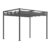 Outsunny Foisor Pergola cu Panza Glisanta pentru Exterior, 298 x 213 x 222 cm